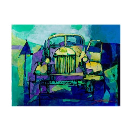 Yuval Wolfson 'Zil 157 In Blue' Canvas Art,24x32